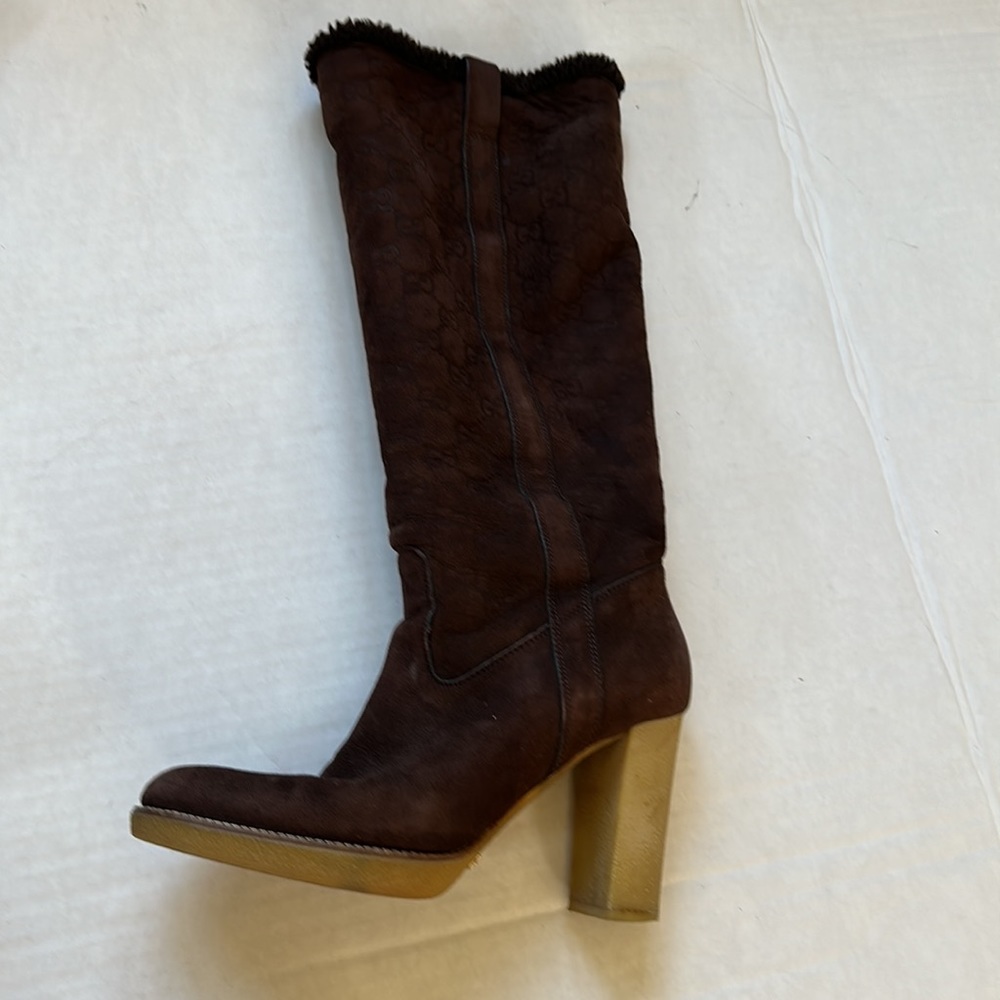Gucci long winter heeled boots - Picture 5 of 16